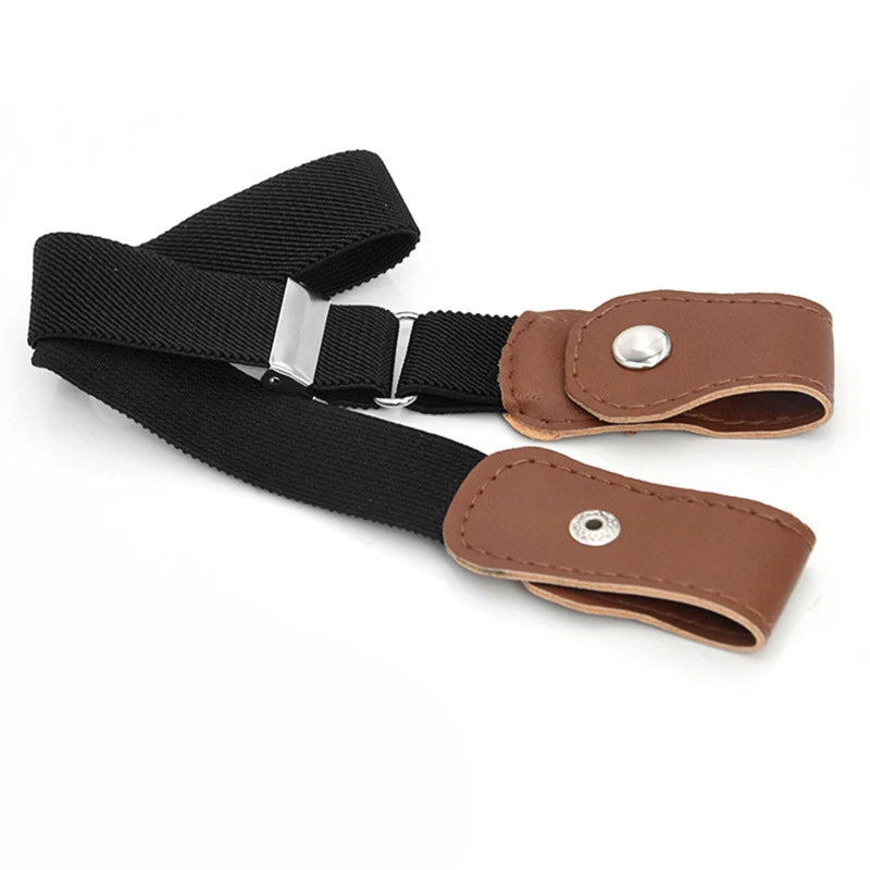 Girls and Boys Elastic Jeans Belt Without Buckle Kids Easybelt Adjustable Stretch Strap Fashion Student Waistband Belts