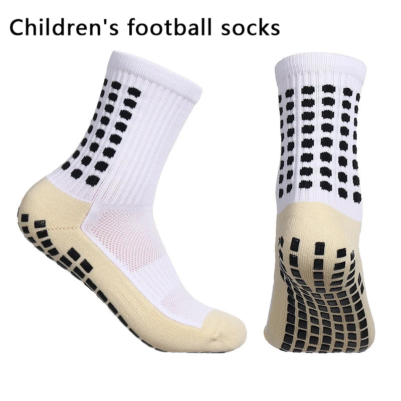 Kids Anti-Slip Football Socks (Size 34-39) - Breathable Grip Soccer Socks for Youth Athletic Training Calcetines Ciclismo