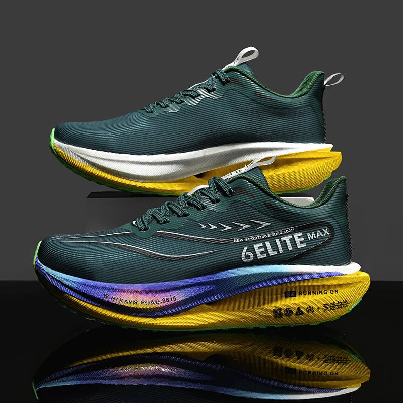 Men  Running Shoes Nonskid Carbon Board Speciality Marathon Lightweight Women's Comfortable Athletic Sports Breathable Sneakers