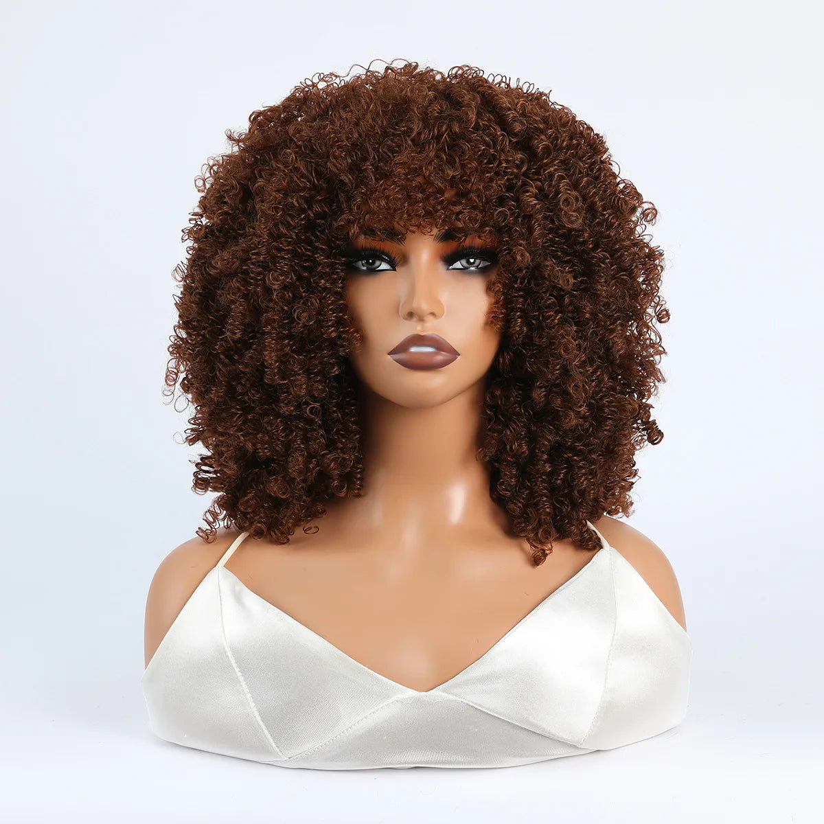 Women's Wigs African Fashion Bold Curls Synthetic Fiber Wigs