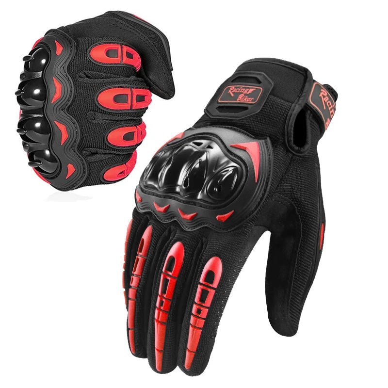 Motorcycle protect Gloves Waterproof Touch Screen Full Finger Leather Joint protection Anti-fall Moto Non-slip Riding Men Novelt