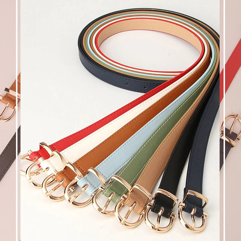Leather Female Belt Strap Black Brown Green Women Belts Ladies Dress Belt Girls Pants Jean Waist Belt