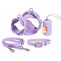 Pet Leash Anti-slip Breathable Collar Drawstring Chest Back Garbage Bag Storage Set Pet Travel Harnesses Supplies Accessories
