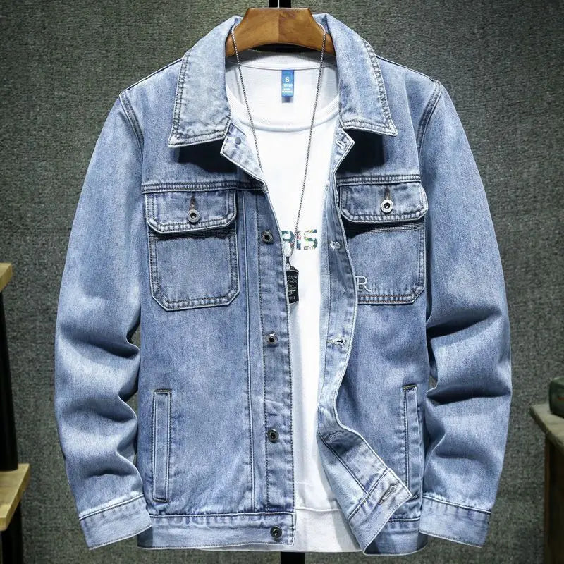 Harajuku fashion designer Loose Casual Jeans Jackets Spring Autumn Outerwear Coats men clothing streetwear luxury winter jacket