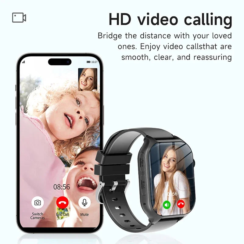 Kids 4G Smart Watch GPS WIFI Video Call SOS APP Download Child Smartwatch Camera Monitor Tracker Location Students Phone Watch