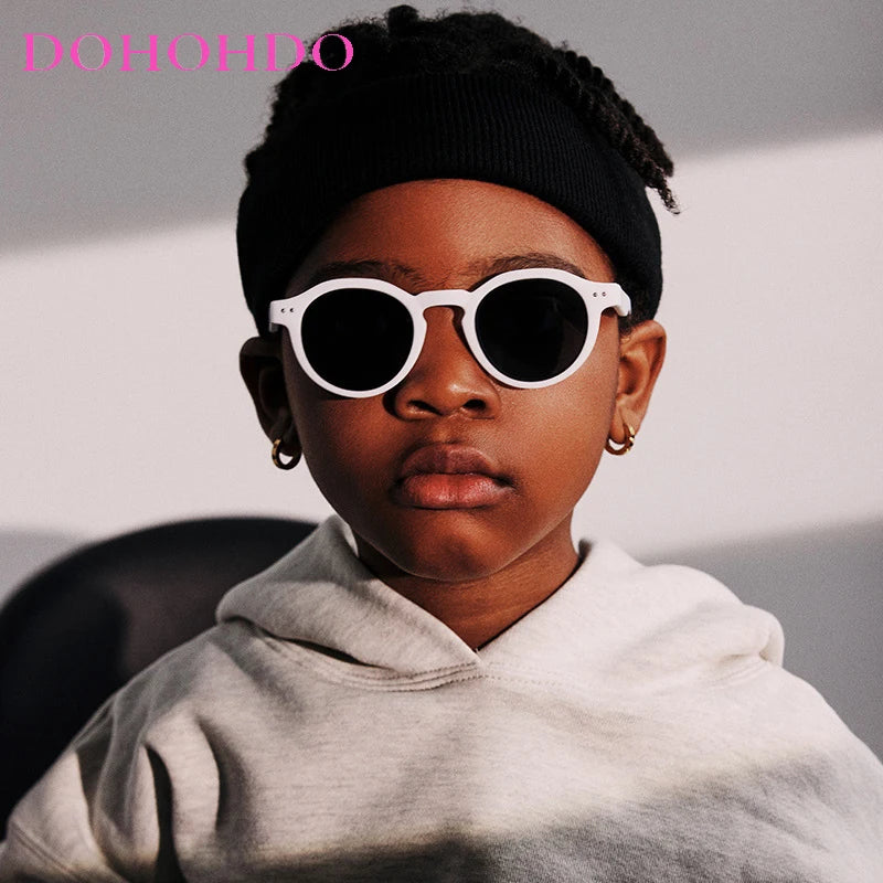 3-12 Years Kids Sunglasses Fashion Children Polarized Sun Glasses Boys Girls Glasses Silicone Safety Baby Shades UV400 Eyewear