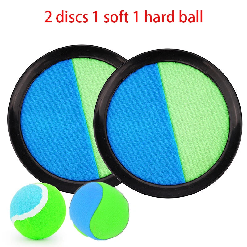 1Set Kids Sucker Sticky Ball Toy Outdoor Sports Catch Ball Game Set Throw And Catch Parent-Child Interactive Outdoor Toys