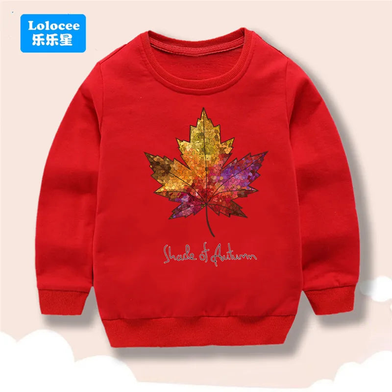 Kids Sweatshirt Long Sleeve Lemon Bicycle Print Cute Cartoon Pullover Casual Toddler Top Children's Spring Autumn Clothes NMDC1