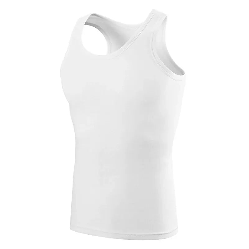 1/3 Pack Four Seasons Men's Cotton Joker Vest Teenagers Simple Fit Sports Fitness T-shirt Middle-aged Casual Sleeveless T-shirt