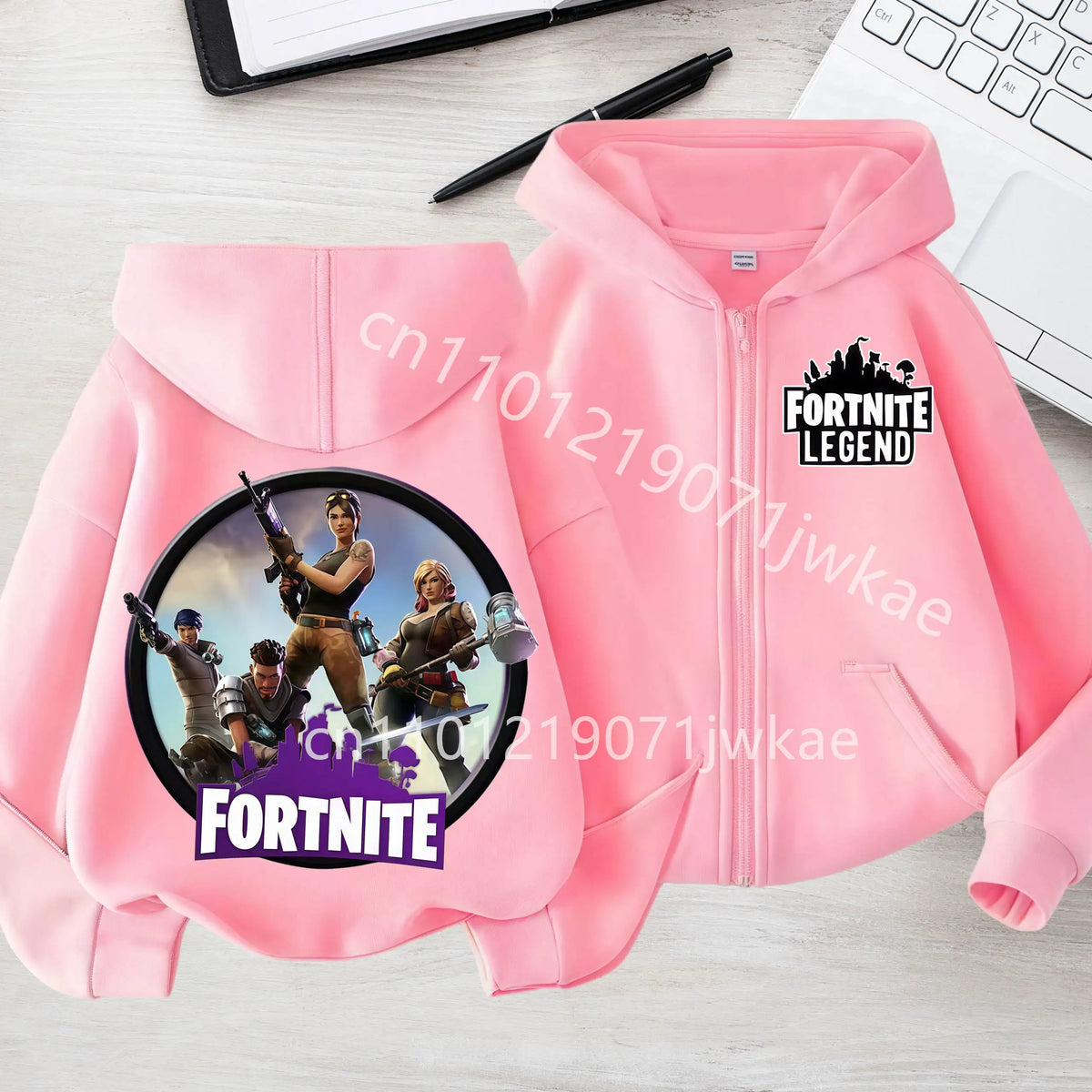 Kids Boys Coat Jackets 2026 Spring Children Clothing New Fortnites Child Zip-up Hoodie Cartoon Anime Hoodies Casual Breathable