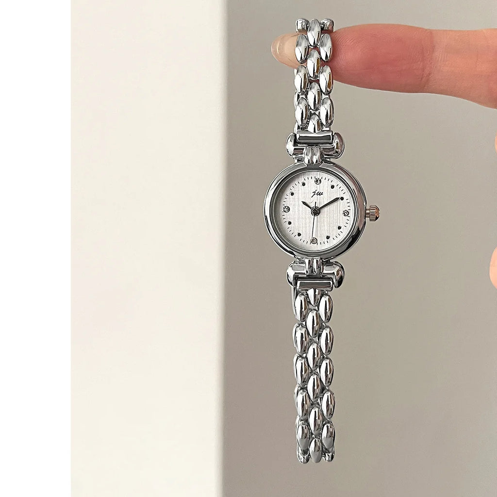 Women's Watch Retro Bracelet Watches Small and Exquisite Versatile Steel Belt Ladies Fashion Quartz Clock Wristwatches