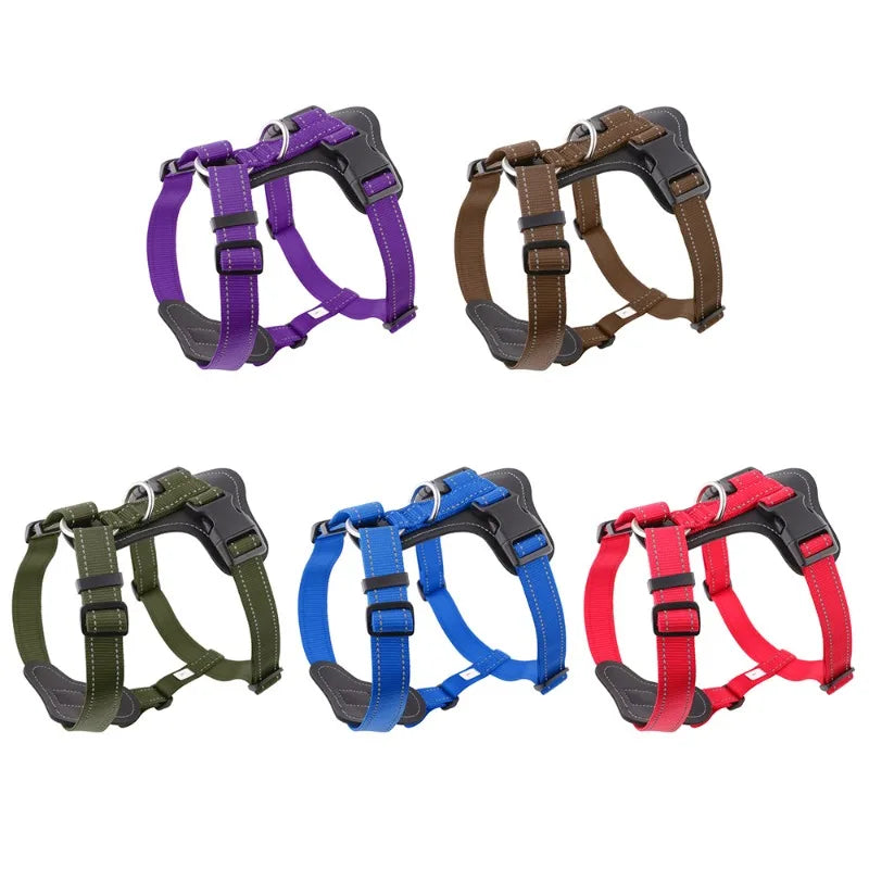 New High-quality Collars Harnesses Leather Dog Leash for Large Medium and Small Dogs Walking Harness Vest-style Pet Supplies