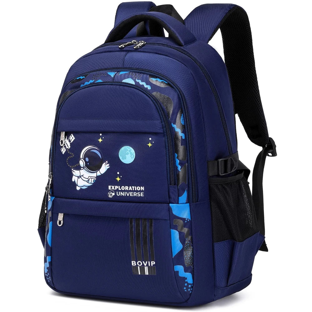 Kids Backpack for Boys Girls Astronaut Lightweight Bookbags School Bags Backpack for Elementary Middle School Waterproof