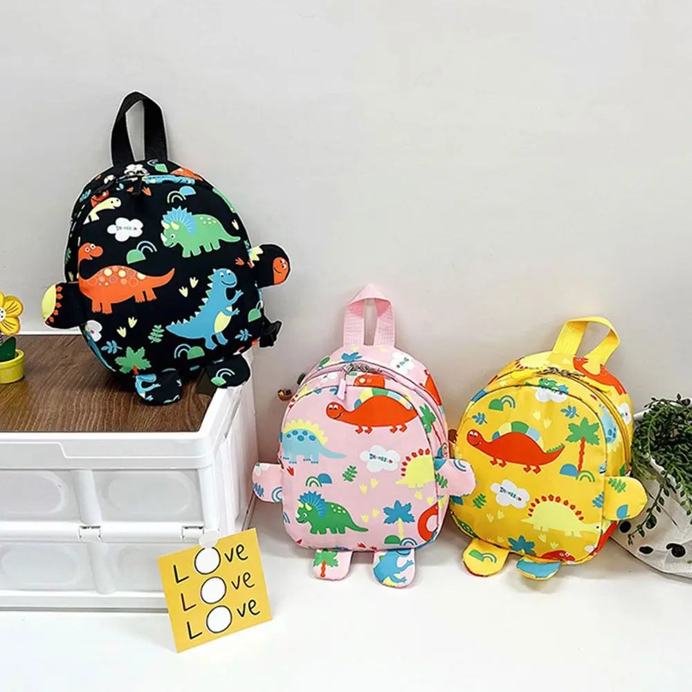 Children Boys Girls Nylon Cartoon Dinosaur  Backpacks Kindergarten Schoolbag School Bags Kid Backpack