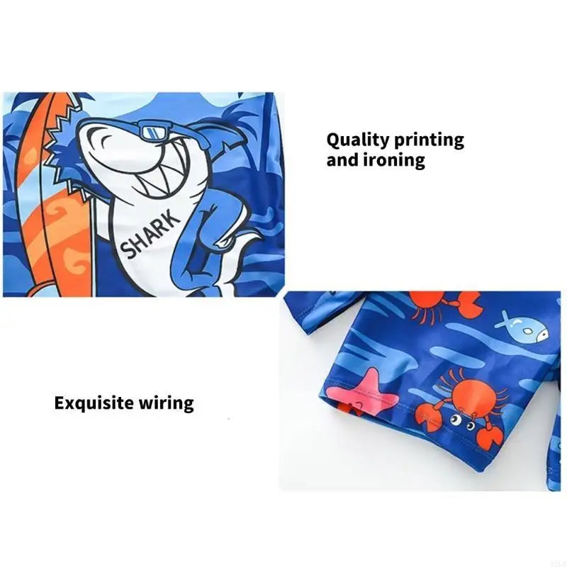 youth Boys Swim Attire Boys Swimwear Set Comfortable Suit for Water Sports A2UB