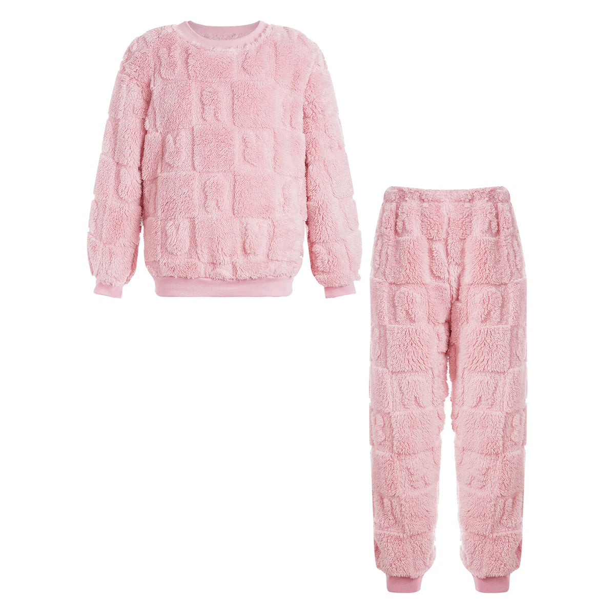 Kids Boys Girls Autumn Winter 2 Piece Pajama Set Long Sleeve Tops and Pants Sleepwear Flannel Casual Homewear Children Outfits