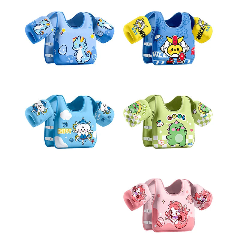 Kids Swim Vest 13-25 Pounds Boys and Girls, Clasp Style Easy On and Off, Swimming Floatation 2, 3, 4, 5, 6, 7, 8 Years Old Be