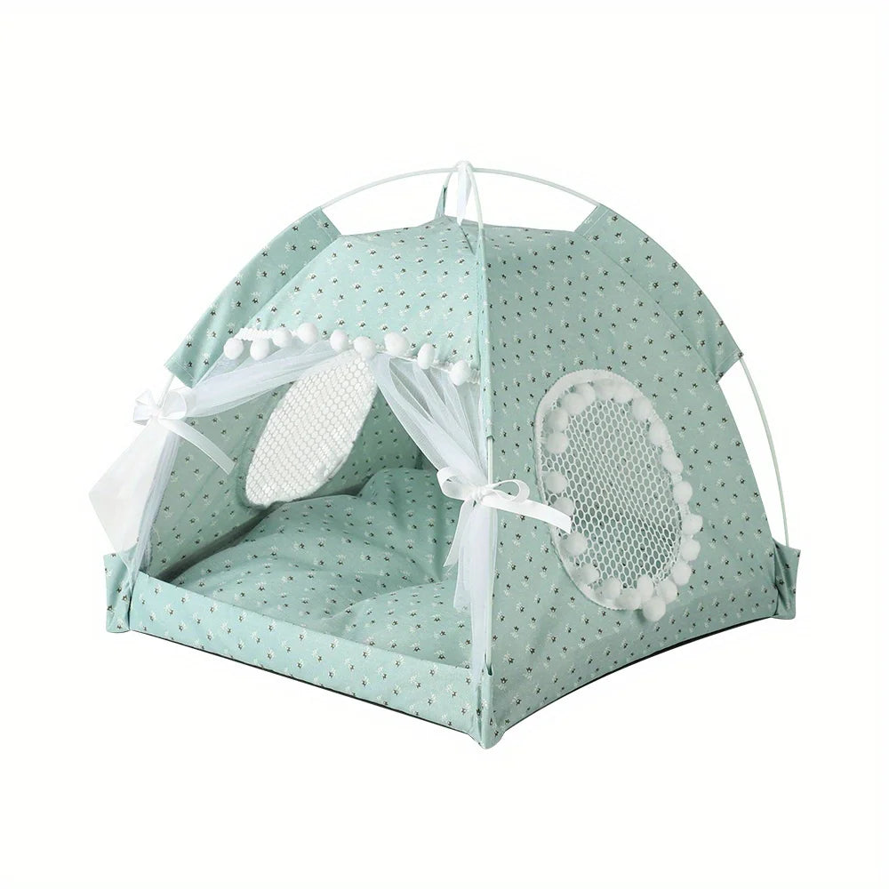 Pet Tent Bed Cats House Supplies Products Accessories Warm Cushions Furniture Sofa Basket Beds Winter Clamshell Kitten Tents Cat
