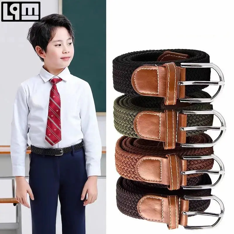 Belt Canvas Kids Boy Girls Waistband Student Training Belt Korean Jeans Pants Children Baby Summer Camp Buckle ins Adjustable