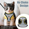 Cat and Dog Leash Set, Vest-Style Pet Harness with Anti-Escape Strap, Suitable for Cats and Dogs, Breathable Mesh Leash, Anti-Escape