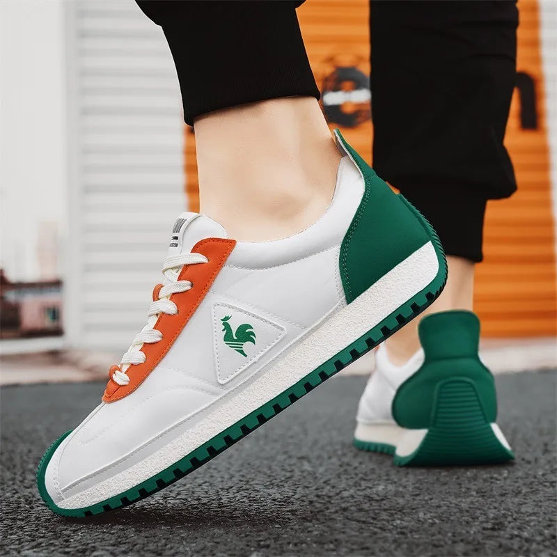 2026New Men's Shoes Fashion Leather Casual Shoes Luxury Tennis Training Shoes Outdoor Sport Running Footwear Men Sneakers Tenis