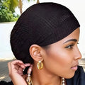Muslim Mesh Hats for Women Lightweight Portable Solid Color Caps Islamic Skull Caps Black Hair Net