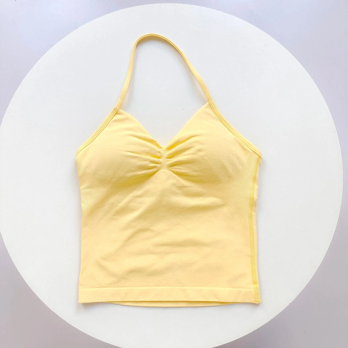 Women's Sexy Sports Bra - Open Back Design, Breathable Stretchy Fabric for Yoga - Elegant Solid Color All-Season Activewear