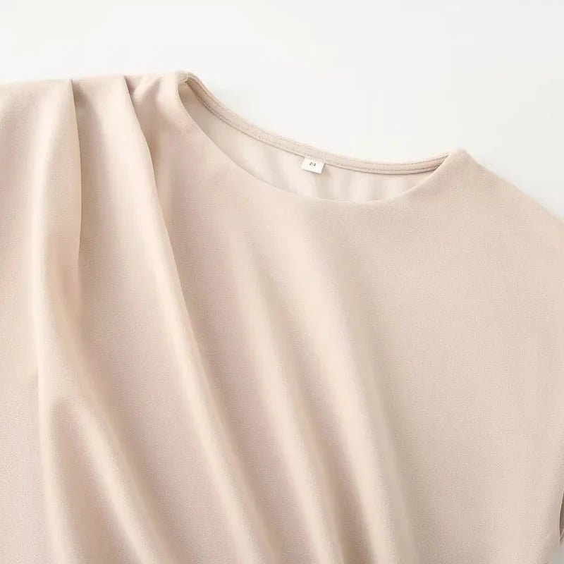HXAO Ruffled Elegant Party Dresses 2025 Sleeveless Solid Midi Dresses Woman Summer Ruched Evening Dress Fitted Long Dress 088