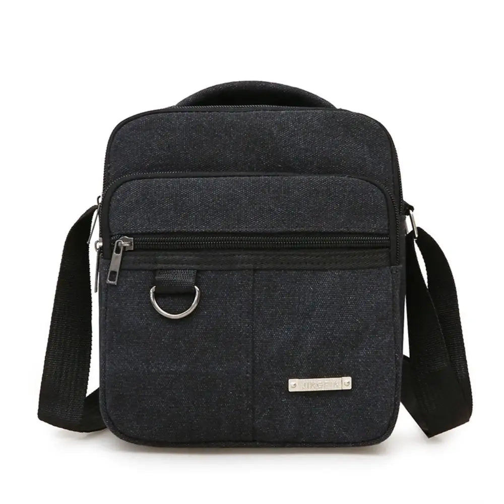 Men's Shoulder Bag Canvas Men's Sling Bag Messenger Shoulder Crossbody Bags Large Capacity Handbags Multifunctional