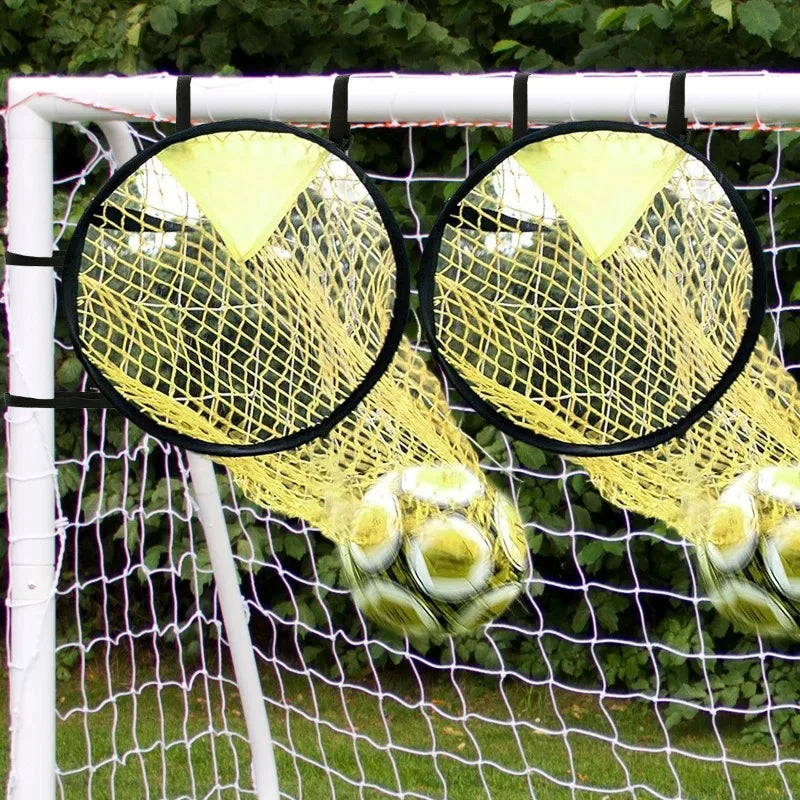 1/2pcs Soccer Training Shooting Net Equipment Football Youth Free Kick Practice Shooting Soccer Topshot Training Target Net Goal
