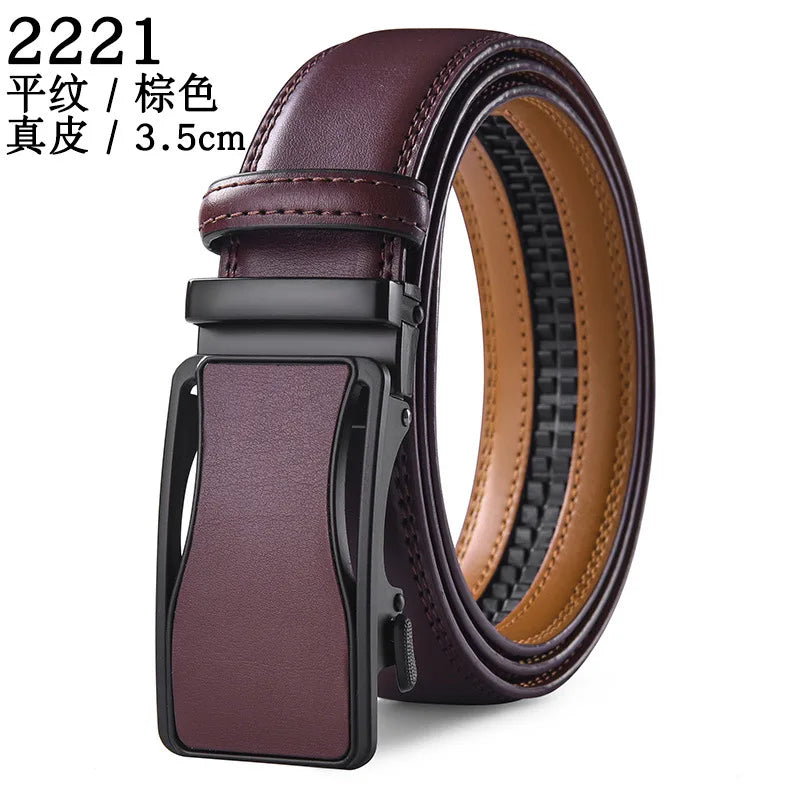 Men Belt Genuine Leather belt for men Alloy buckle ratchet belts Men Designer Belt Automatic belts