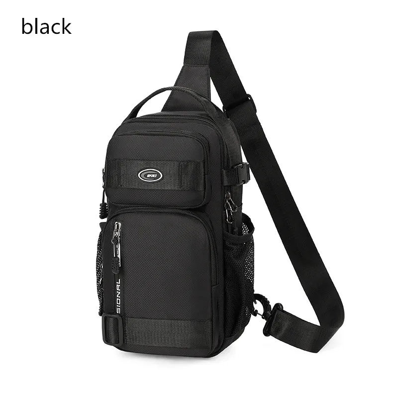 Men's Cycling Backpack, Men's Chest Bag, Casual Men's Shoulder Bag, Lightweight Large Capacity Crossbody Fishing Bag