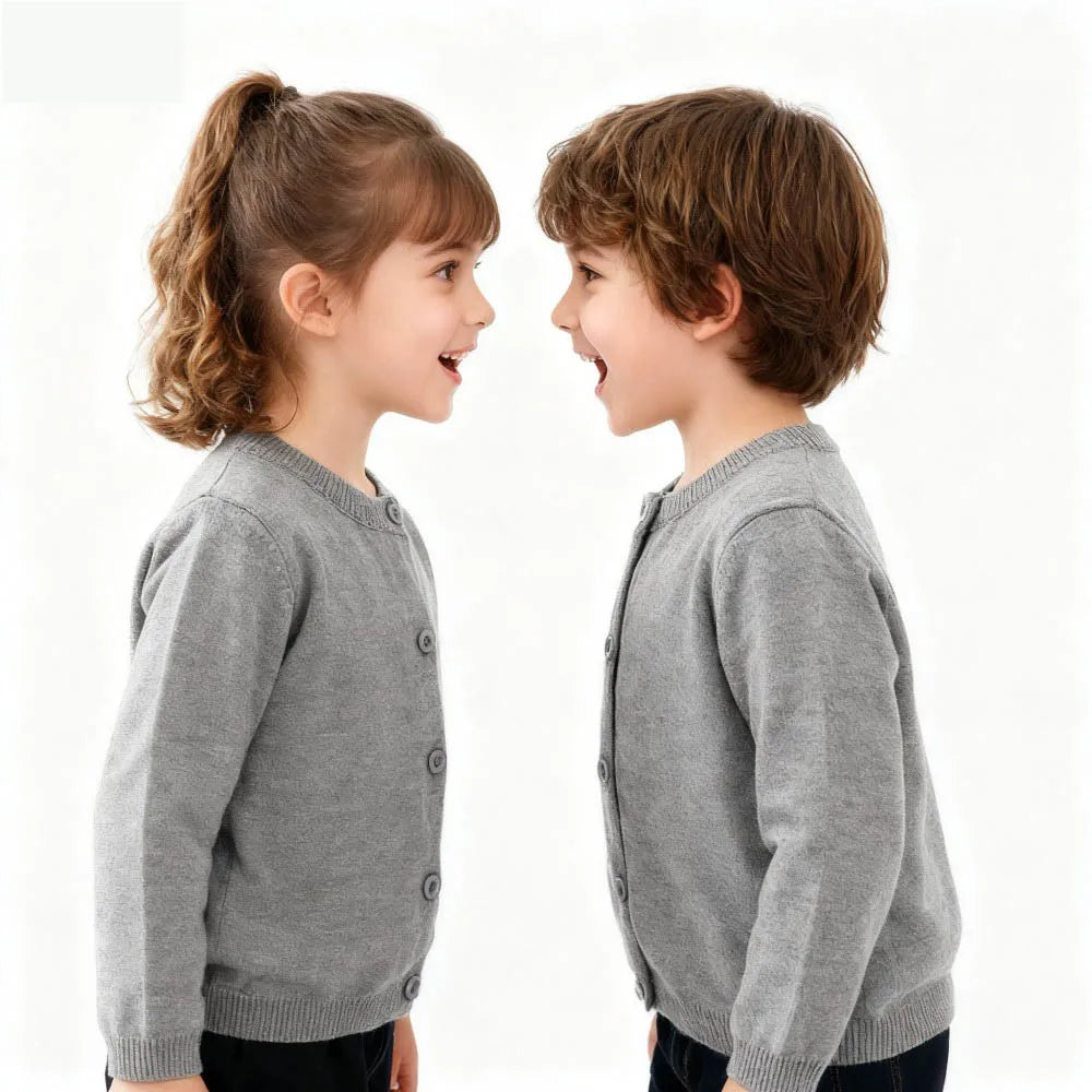 Boys Sweaters Girls Cardigans Cotton Knitted Pink Red Spring Clothes Kids Cardigan Toddler Baby Knitwear 1 2 3 4 5 6 7 8 9 Years
