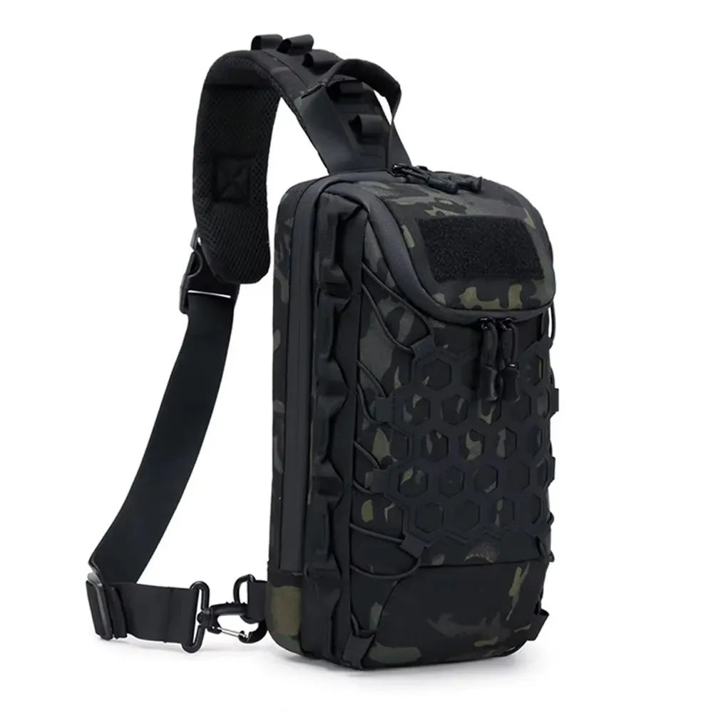 Men's Outdoor Chest Bag Tactical Sports Sling Shoulder Backpack Commuting Pack Hiking Climbing Cycling Fishing MOLLE Sling Bags