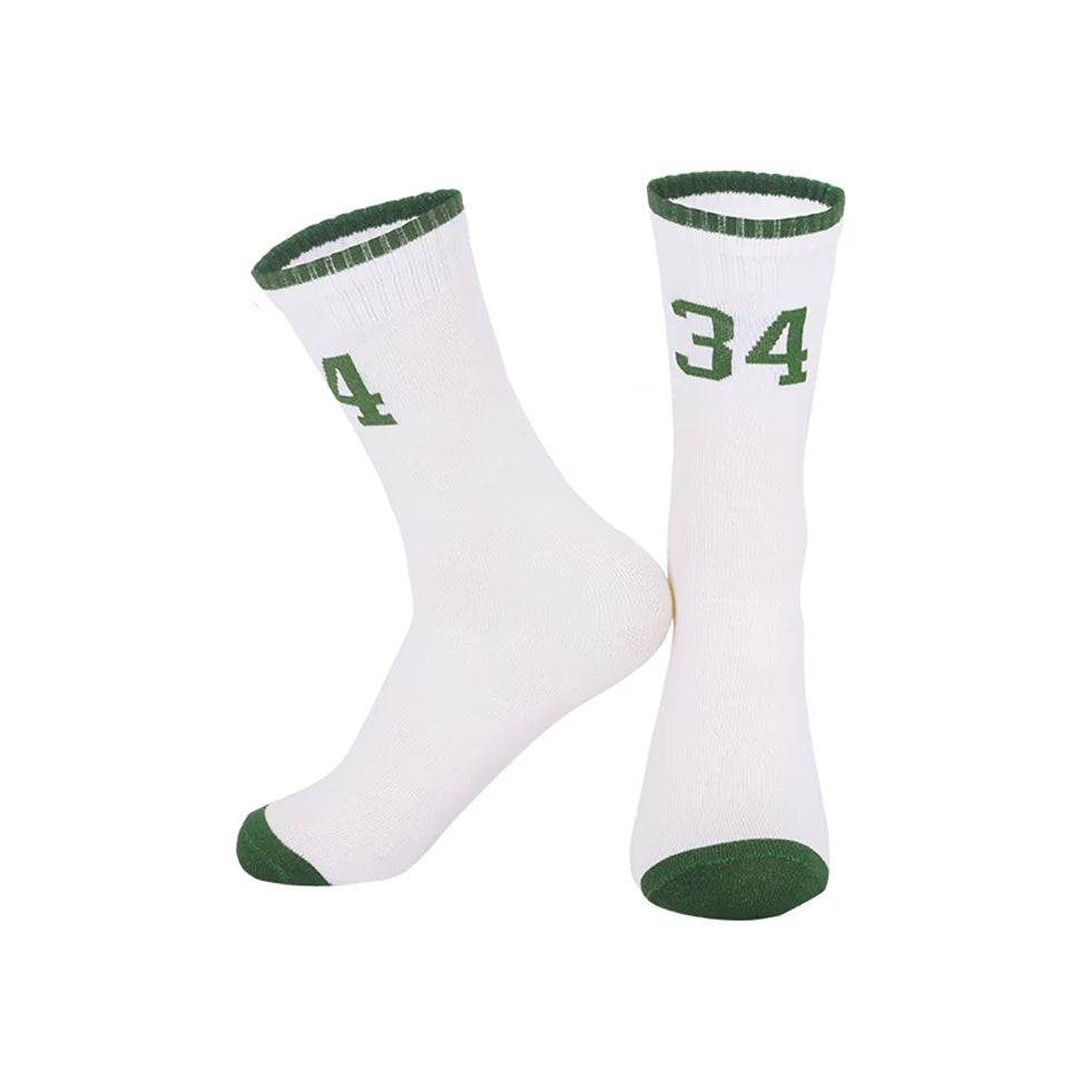 Loogdeel Kids Basketball Socks Breathable Thin Pure Color Sport Socks Thickened Anti-Collision Sports Socks Digital Design