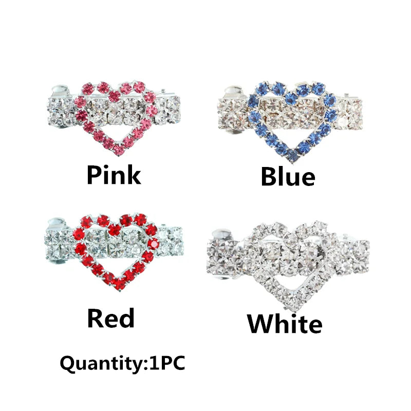 Pet Lovely Hairpins Dog Accessories Pet Dog Bows Hair Clips for Puppy Dogs Cat Yorkie Teddy Hair Grooming Pet Hair Accessories