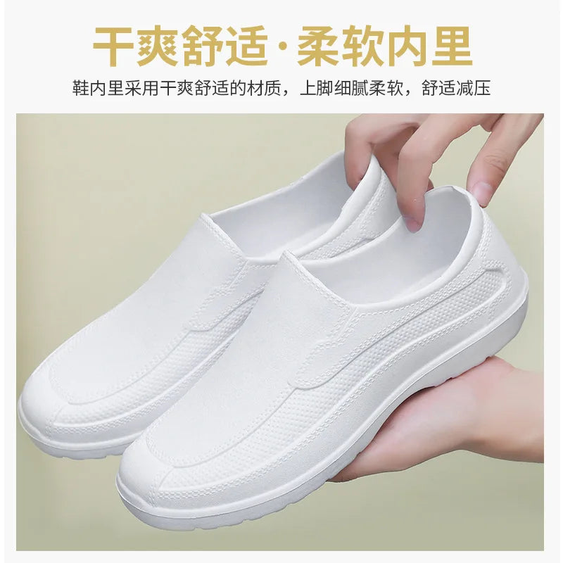 Men's Four Season Universal Rain Boots Commuting Anti Slip Waterproof Light Wear-Resistant Rubber Chef Work Shoes for Women 2026
