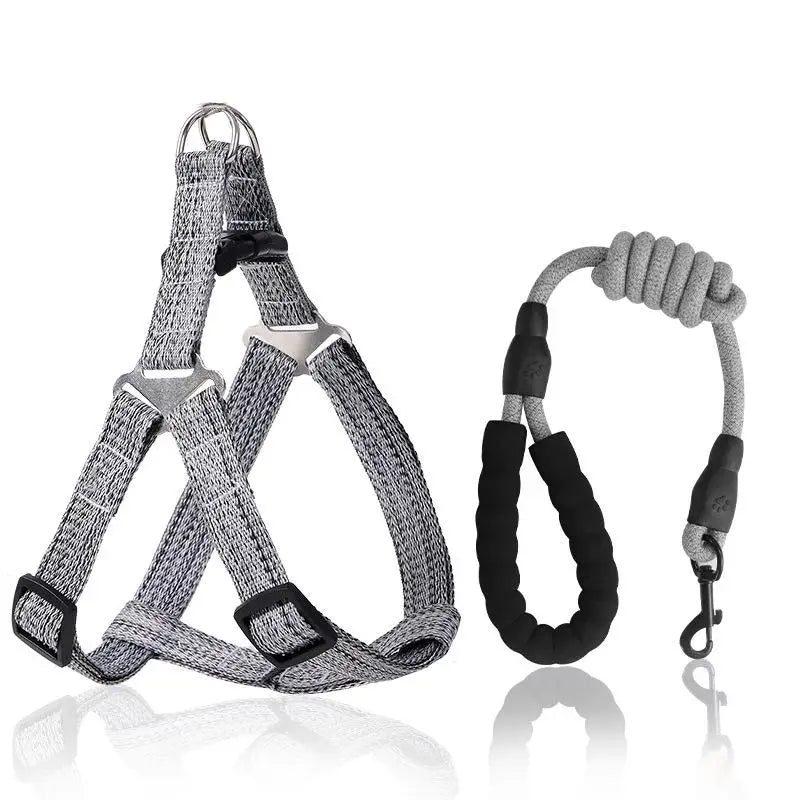 Adjustable Pet Leash Puppy Dog Cat Vest Harness Prevent Breaking Free Pet Harnesses For Dog Walking And Hiking Pet Supplies