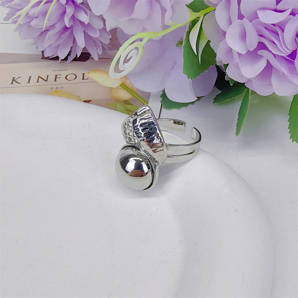 Jewelry Sets For Women Pendant Necklace Gold Plated Silver Simple Fashion Design Big Earring Bracelet Ring Sets Exquisite Gifts