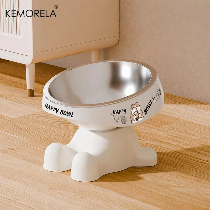 2026 Cute Elevated Pet Feeding Bowl,Elevated Neck Protection Anti-Slip Pet Bowl, Suitable for Medium And Small Dogs Cat Drinking