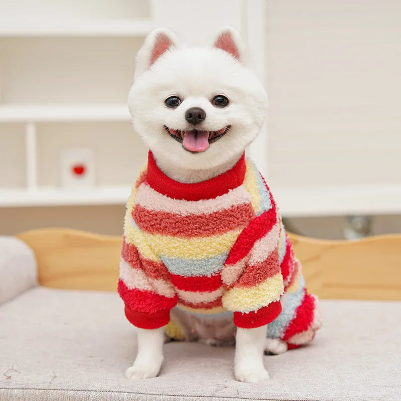 Pet Dog Clothes Soft Warm Fleece Dogs Jumpsuits Pet Clothing for Small Dogs Puppy Cats Clothes Chihuahua Yorkshire Costume Coat
