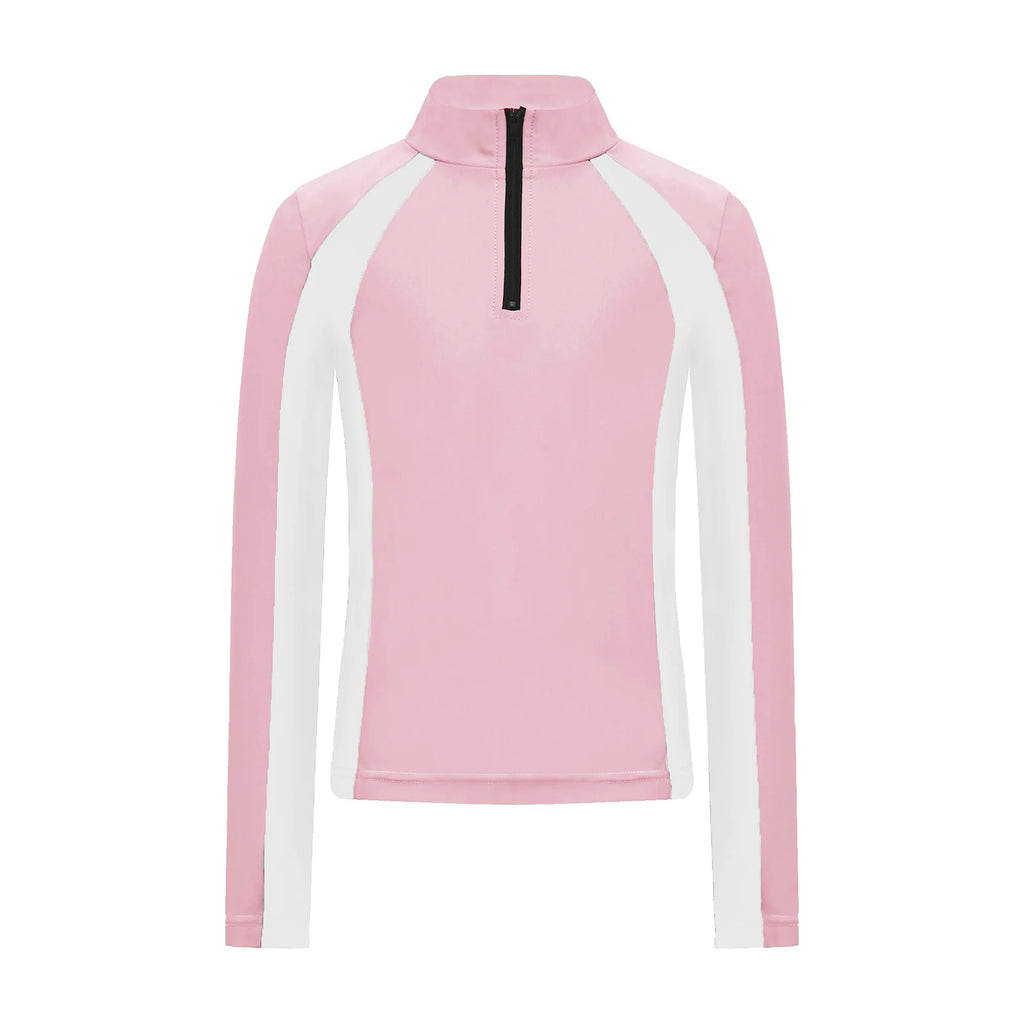 Kids Girls Horse Riding Shirts Top Equestrian Clothing Long Sleeve Half Zip Quick Dry Shirt Tops Horsemanship Golf Sportswear