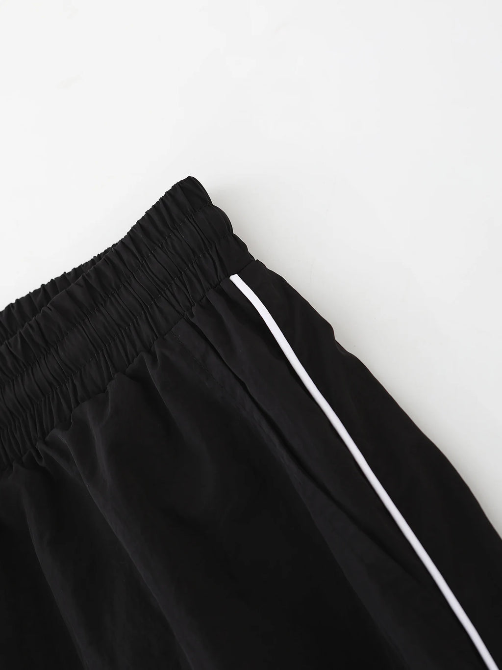 American Side Stripe Letter Embroidered Wide Leg Casual Pants Men's Summer Loose Draped Sports Trousers