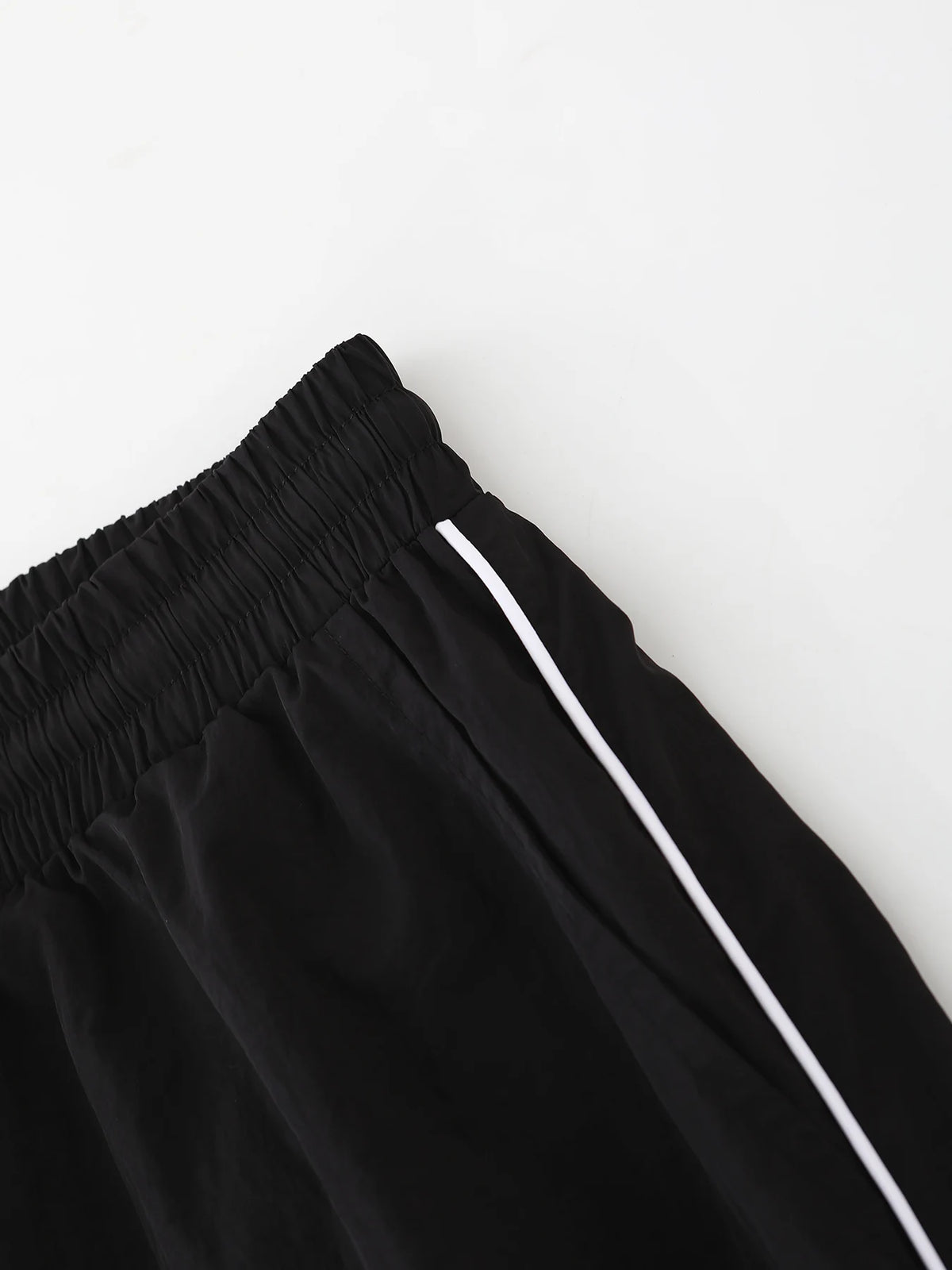 American Side Stripe Letter Embroidered Wide Leg Casual Pants Men's Summer Loose Draped Sports Trousers