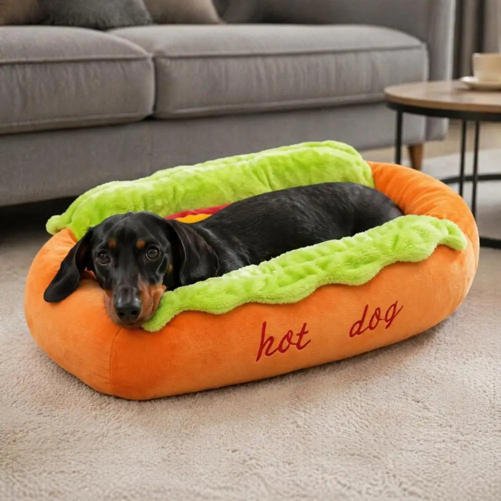 Pet Bed Hot Dog House Lounger Bed Kennel Mat Soft Fiber Pet Dog Puppy Warm Removable Washable Waterlon for Cats