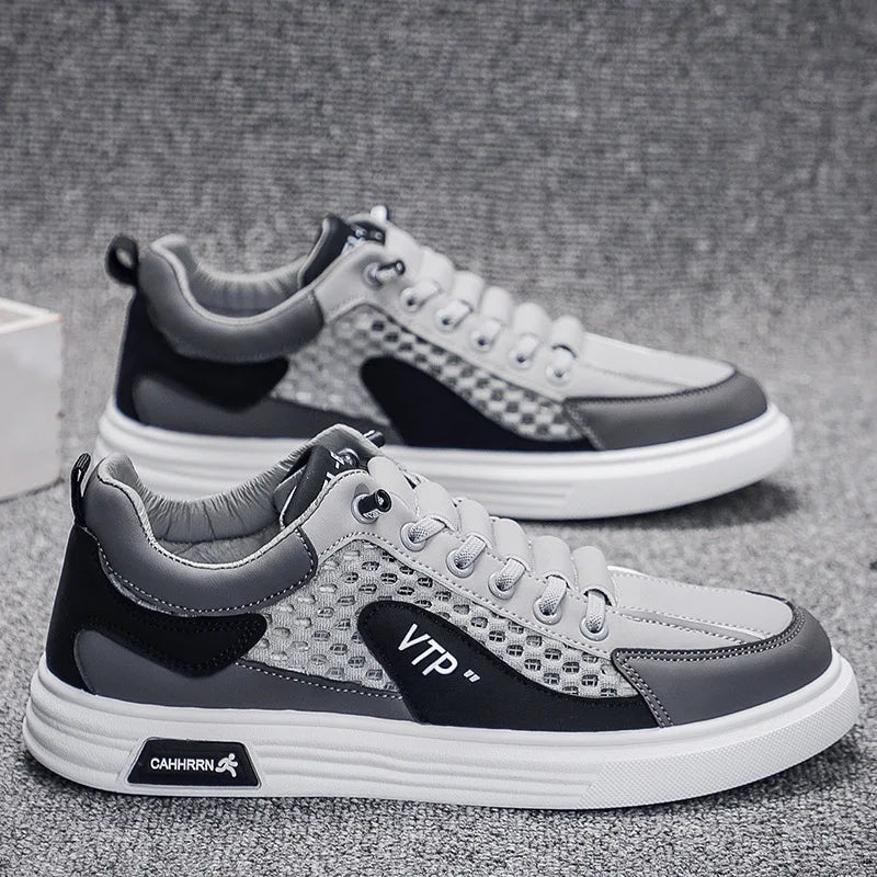 Men's Shoes Mesh Loafers Fashion Lightweight Male Casual Shoes Low Top Soft Sole Sneakers Slip on Flat Men Tennis Shoes Zapatos