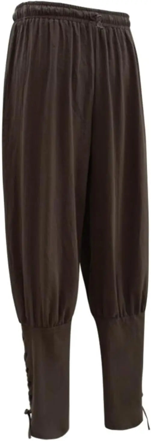 1Mens Womens Ankle Banded Pants Medieval Viking Pirate Cosplay Pants Renaissance Trousers for Adult