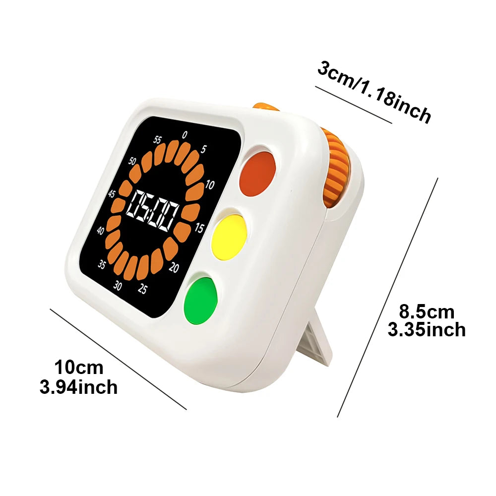 Kids Visual Timer Traffic Light Digital Timer Countdown Stopwatch Classroom Learning Self-discipline Time Management
