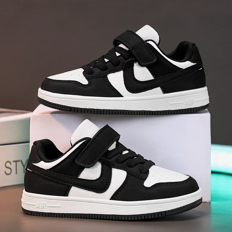 Boys and Girls Sports Sneakers Students Non-slip Light Shoes Children Running Shoes Classic Leather Casual Shoes Size 29-39