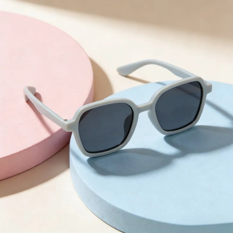 Korean Cute Children's Sunglasses 1-8 Years Old Beach Shading To Prevent Outside Children's Mirror Sunglasses Female